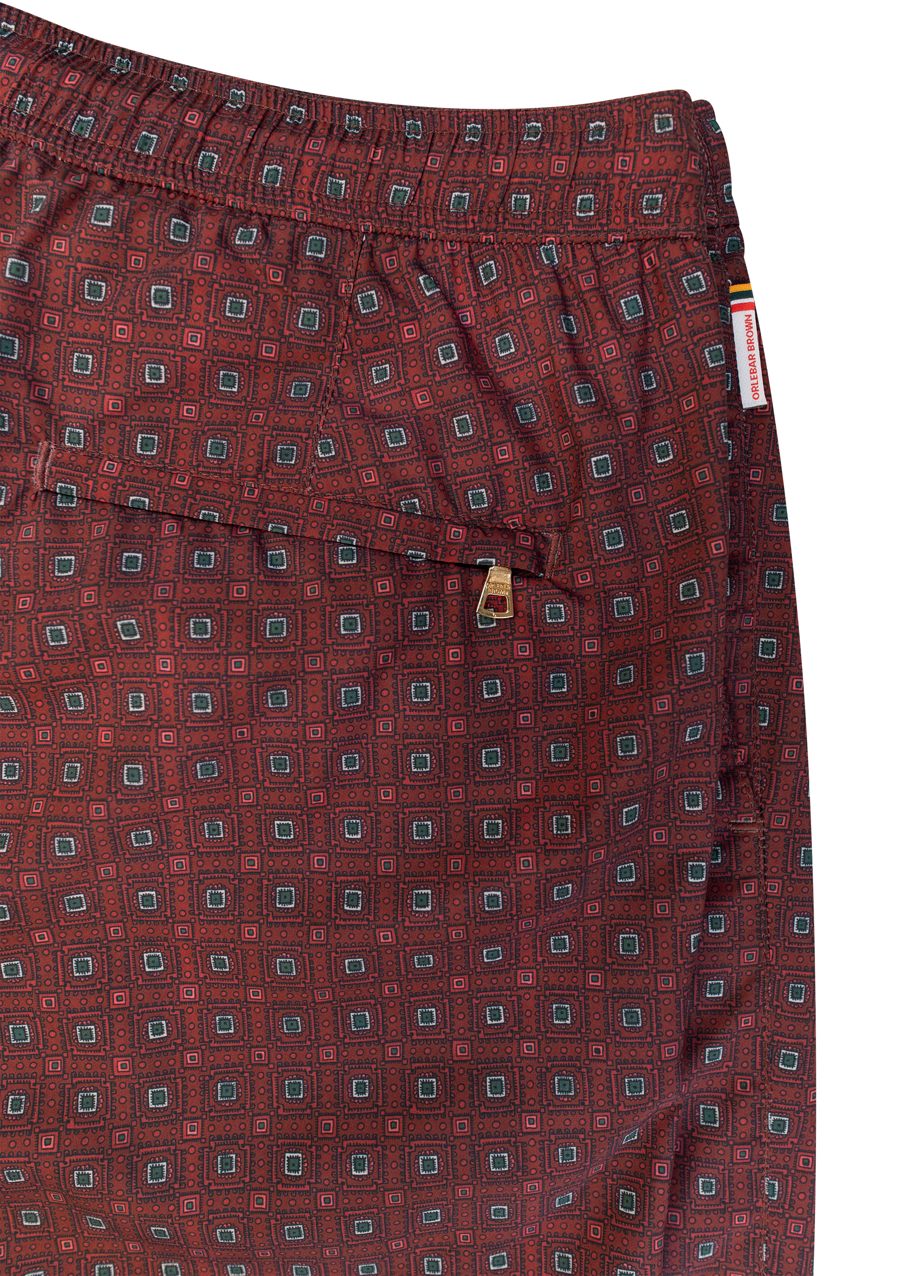 Bulldog zwembroek met print | FULL_WIDTH | DARK BORDEAUX
