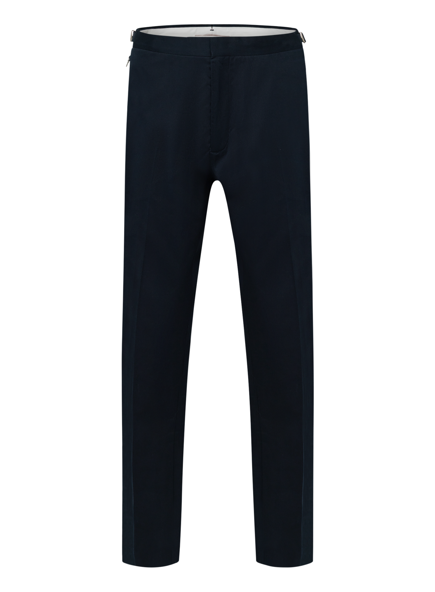Pantalon van katoen en cashmere | BLUE NAVY