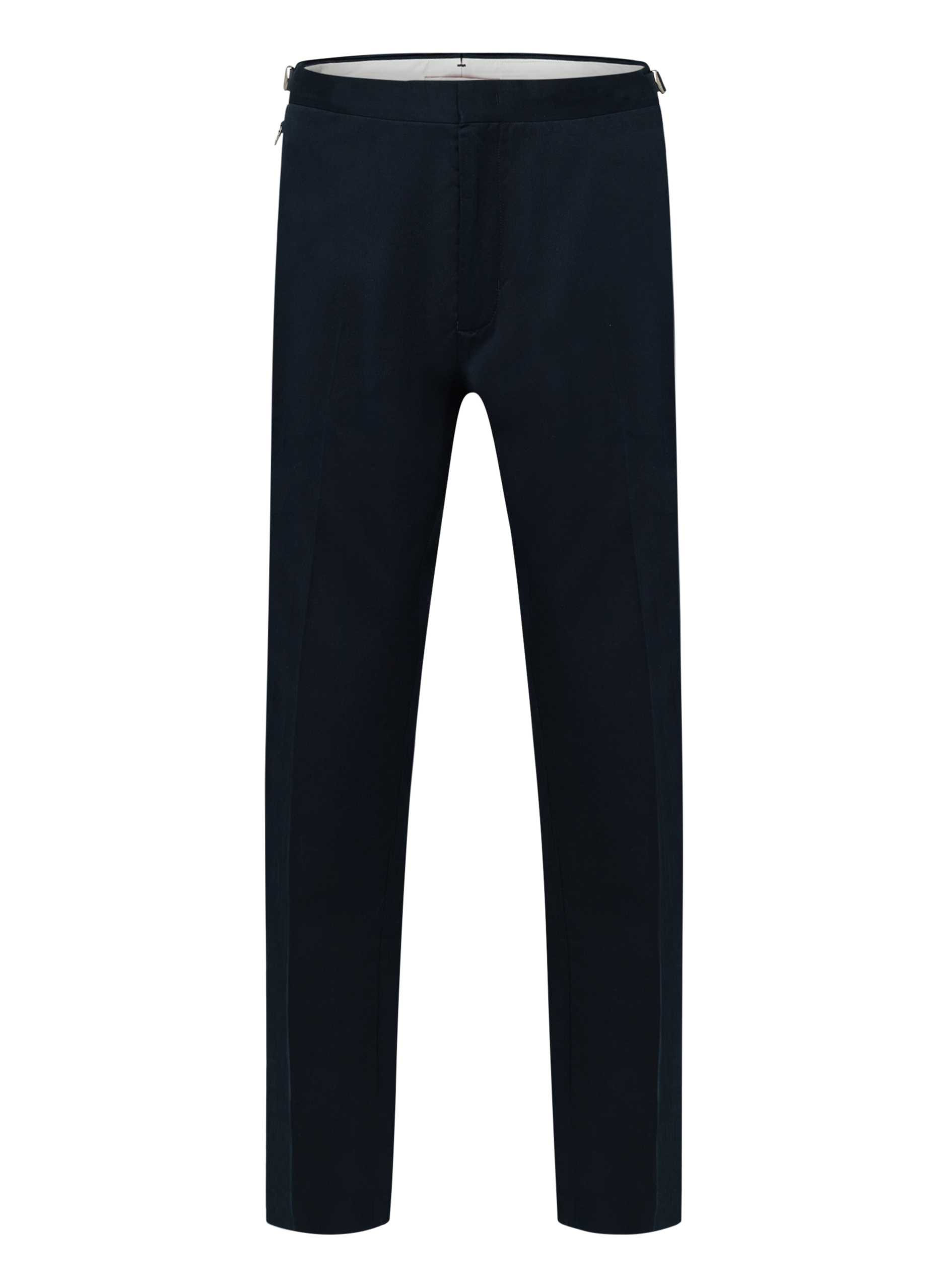Pantalon van katoen en cashmere | BLUE NAVY