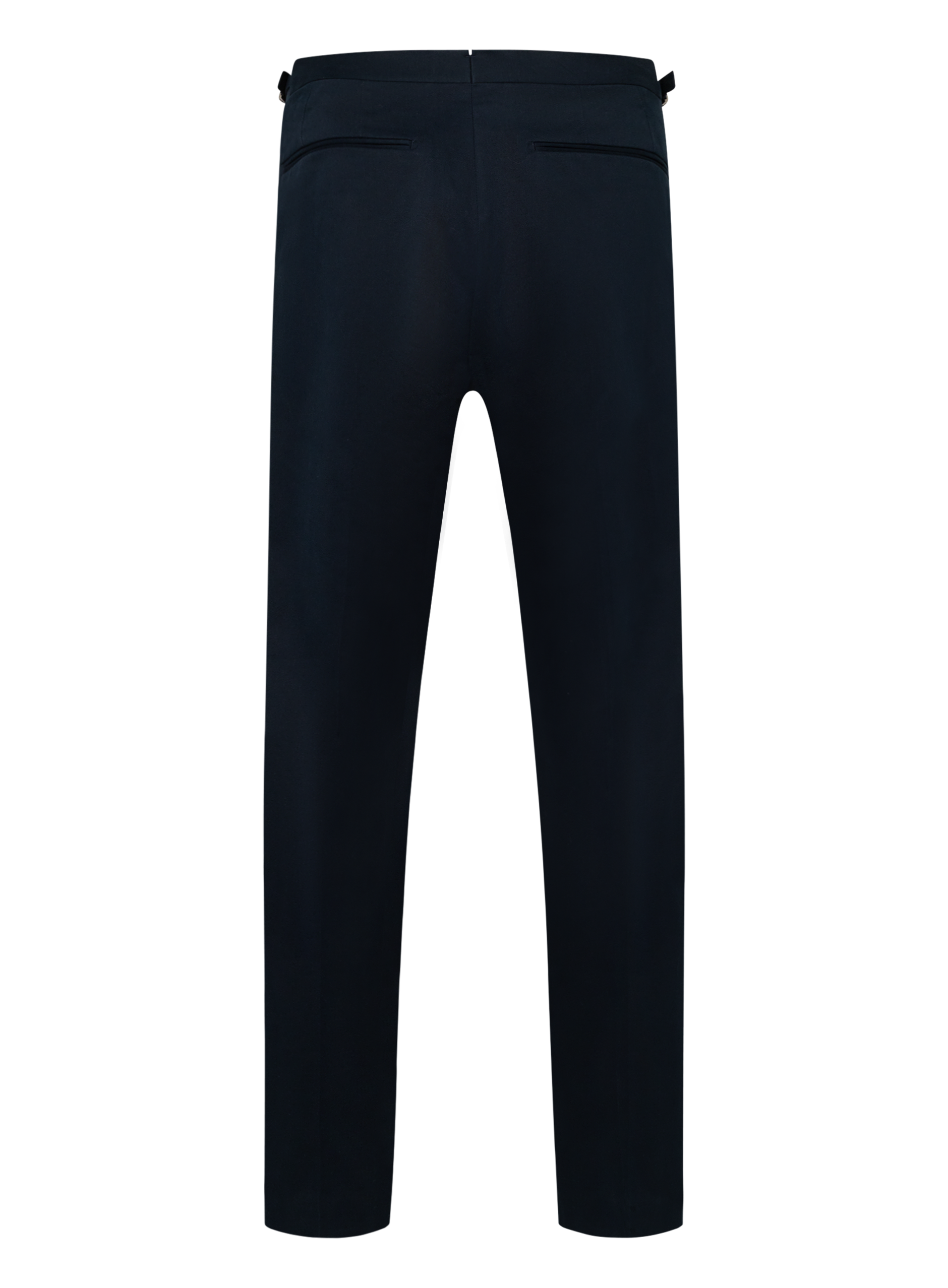 Pantalon van katoen en cashmere | BLUE NAVY