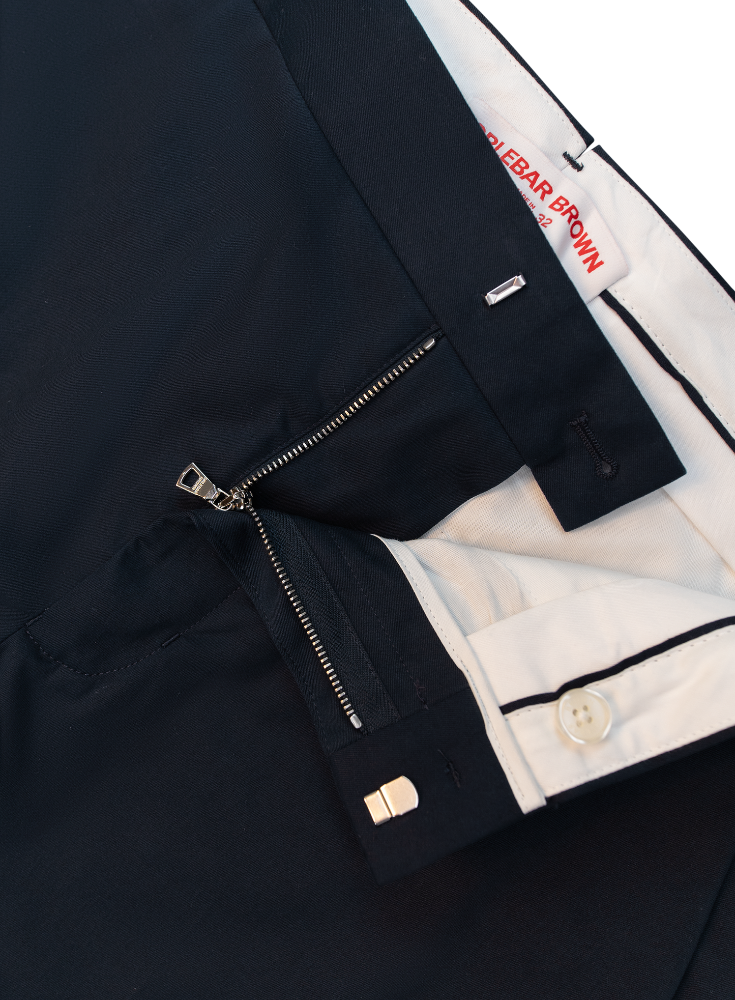 Pantalon van katoen en cashmere | FULL_WIDTH | BLUE NAVY