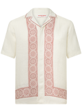 Maitan shirt van linnen |DARK BORDEAUX