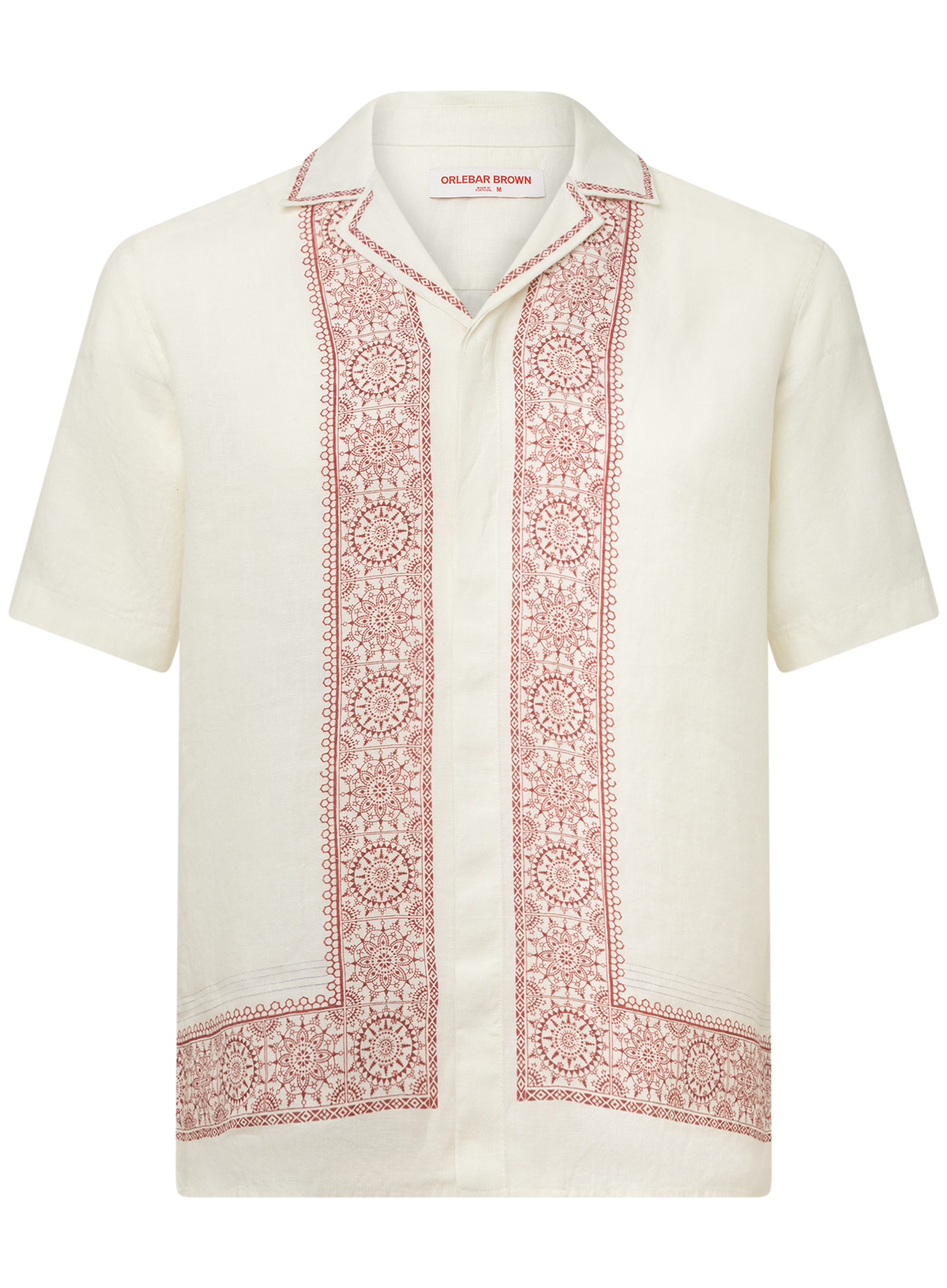 Maitan shirt van linnen |DARK BORDEAUX