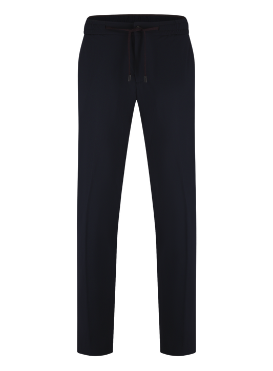 Jog pantalon met stretch | BLUE NAVY