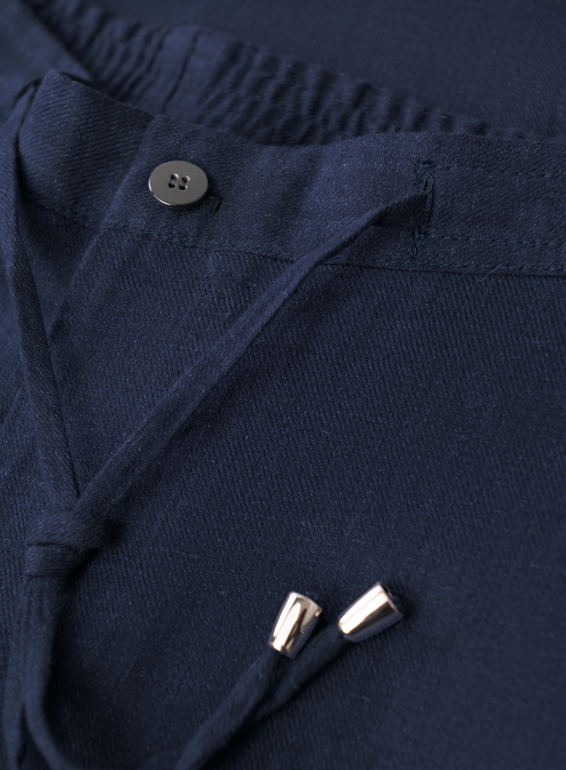 Handgemaakte linnen broek | FULL_WIDTH | Blauw