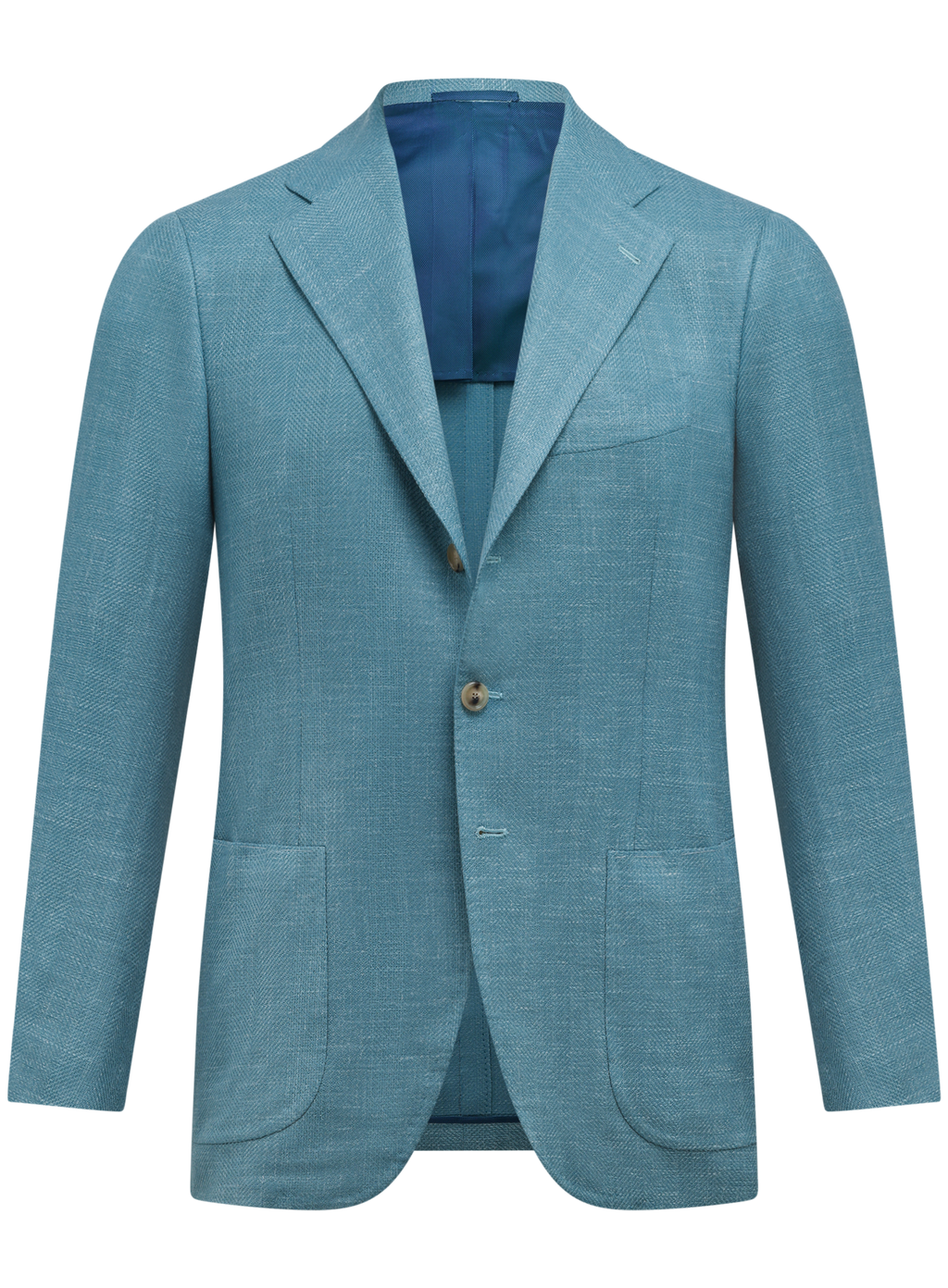Colbert van scheerwol, cashmere en zijde | Turqoise