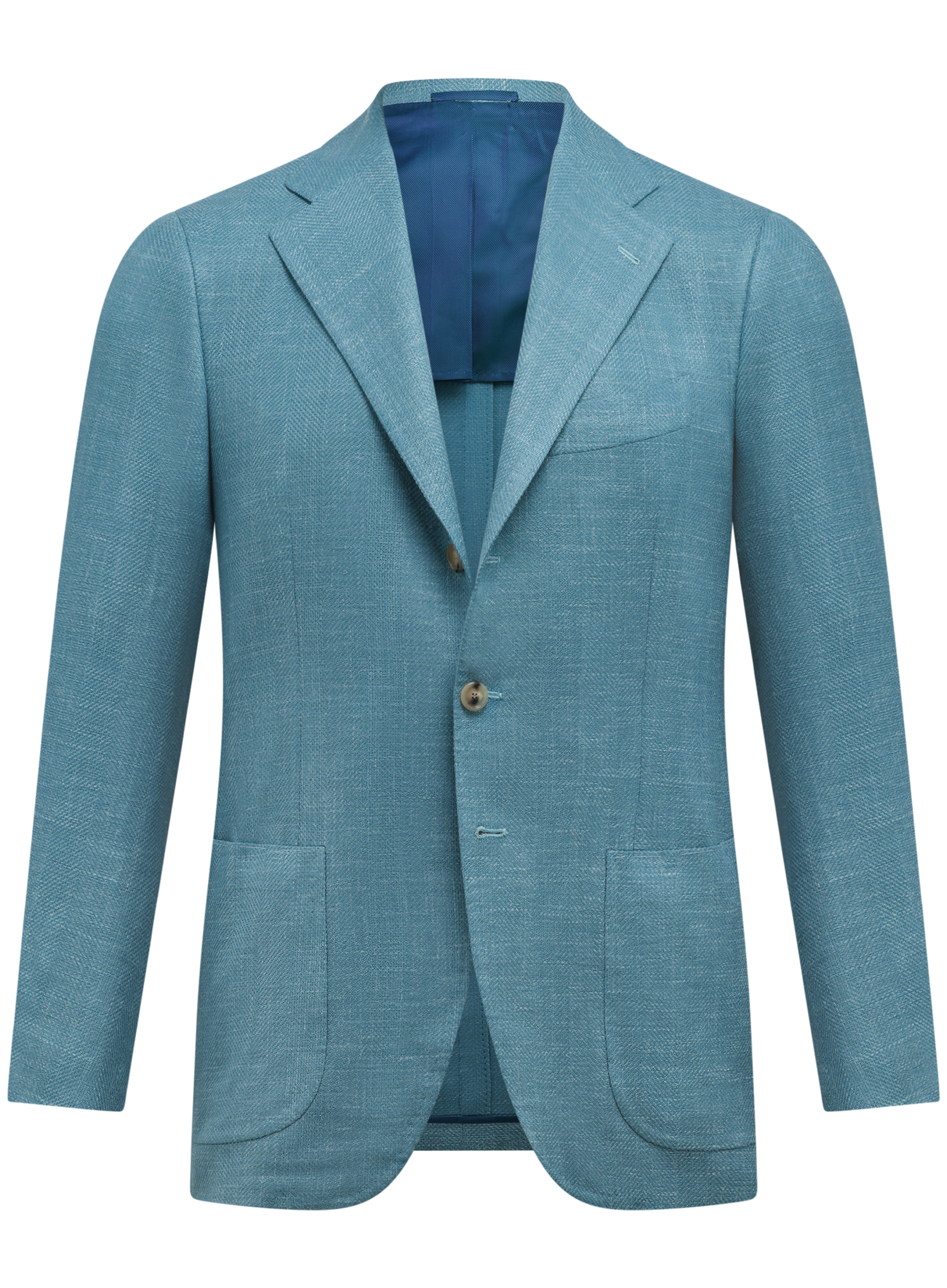 Colbert van scheerwol, cashmere en zijde | Turqoise