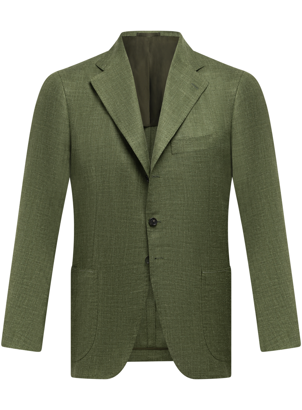 Colbert van cashmere, zijde en linnen | Groen