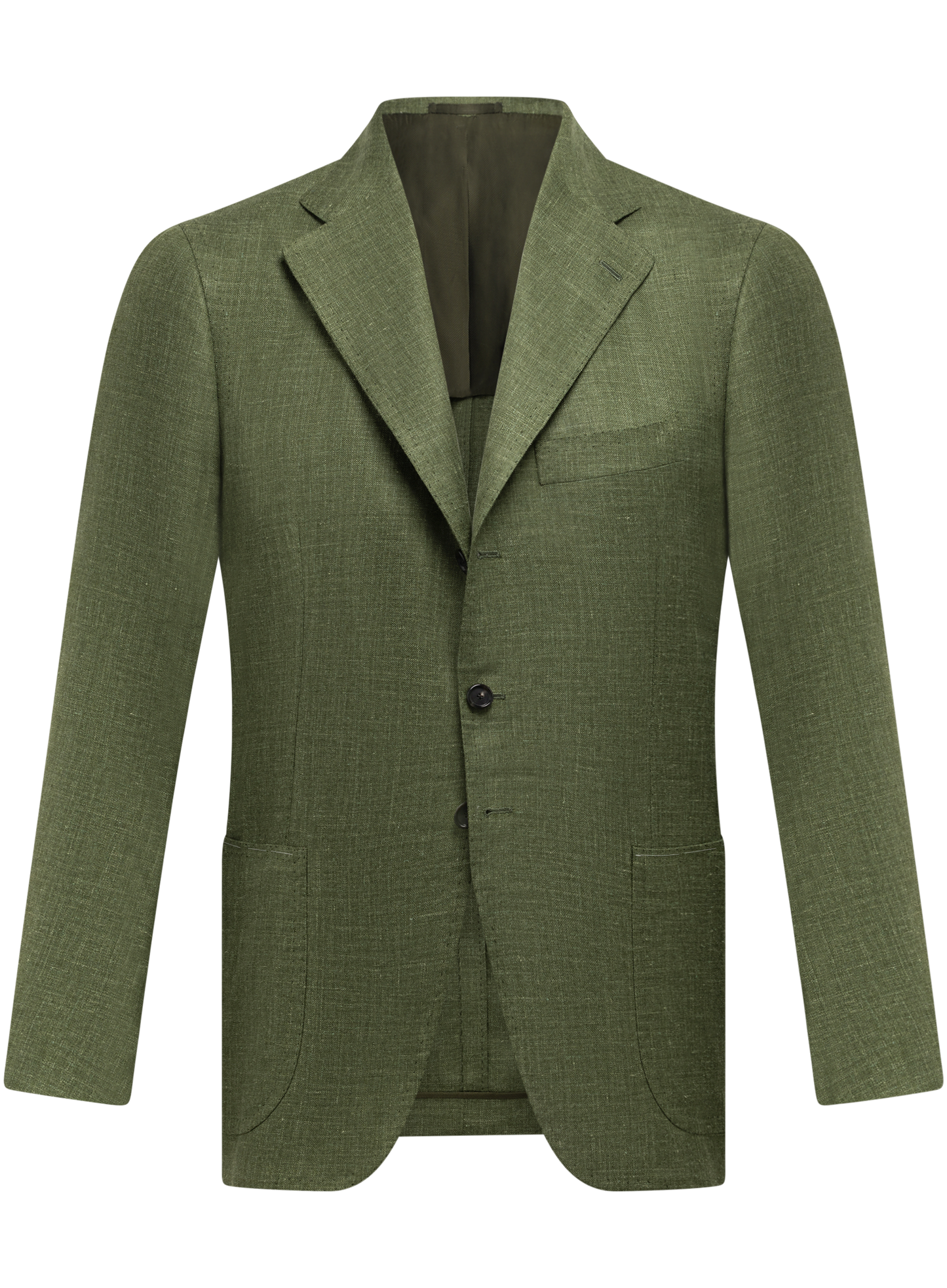 Jasje van cashmere, zijde en linnen | Groen