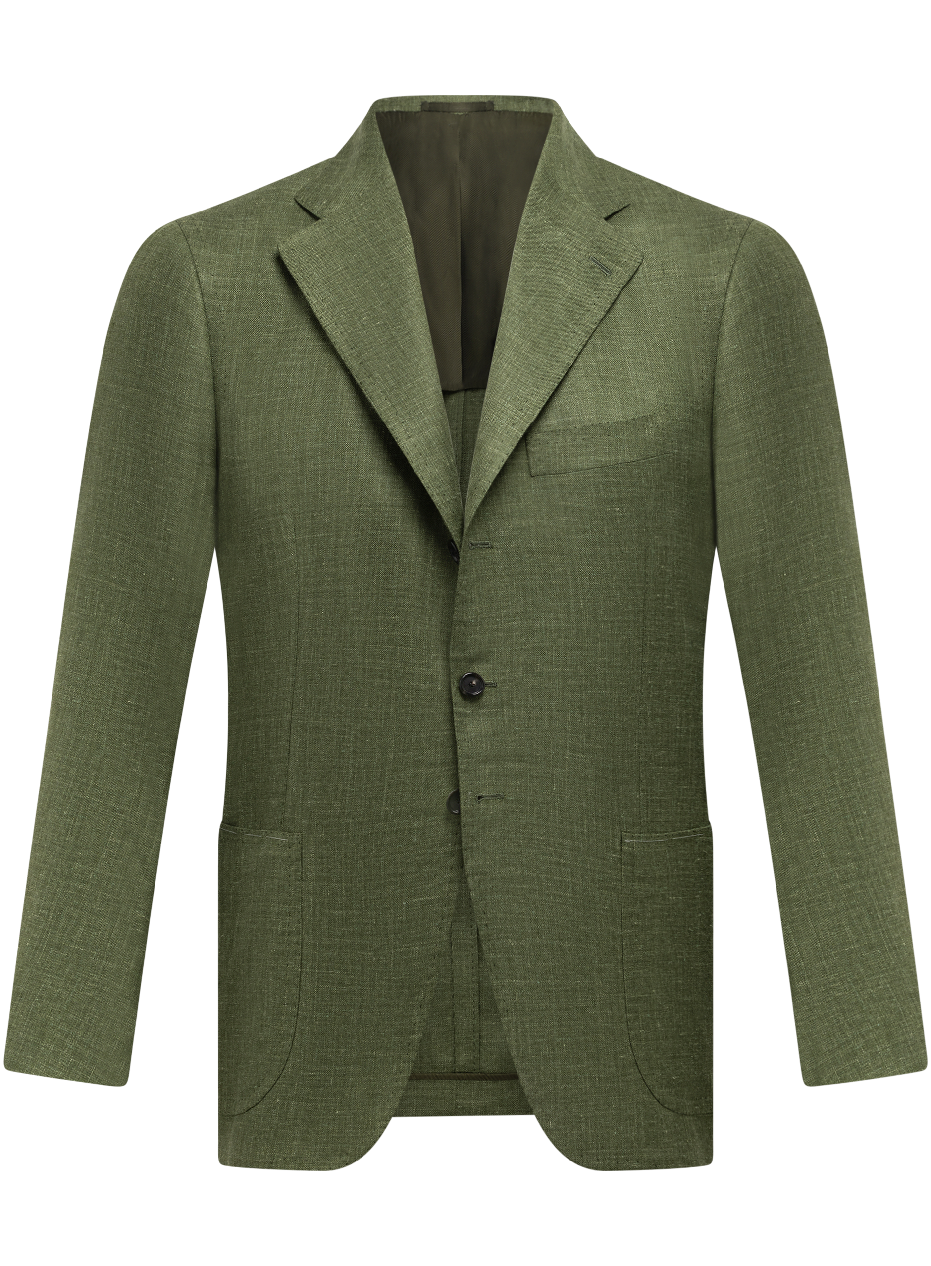 Colbert van cashmere, zijde en linnen | Groen