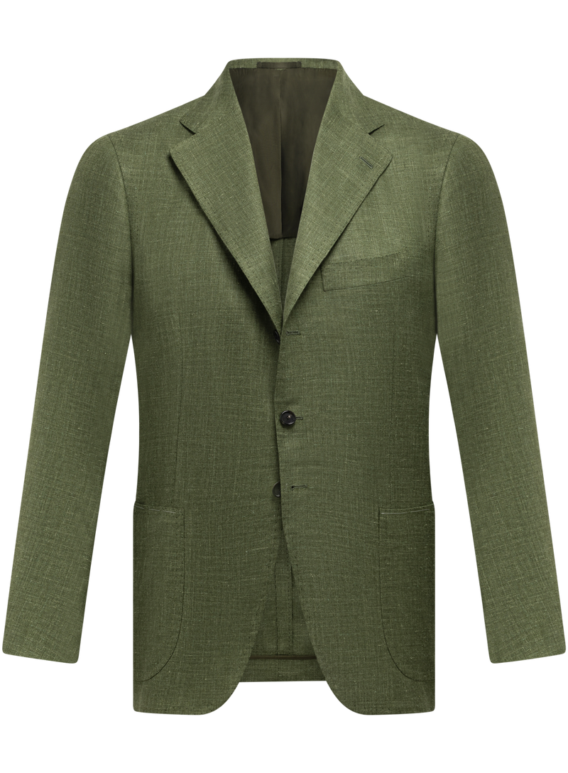 Colbert van cashmere, zijde en linnen