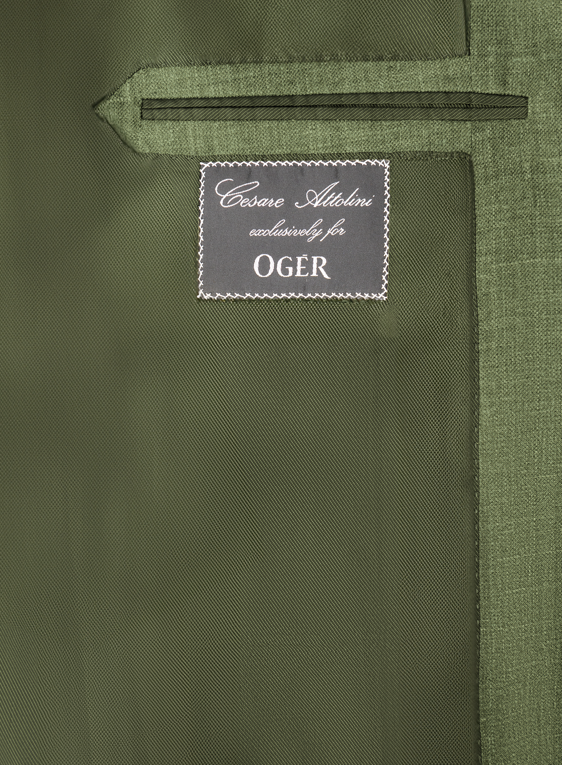 Jasje van cashmere, zijde en linnen | Groen