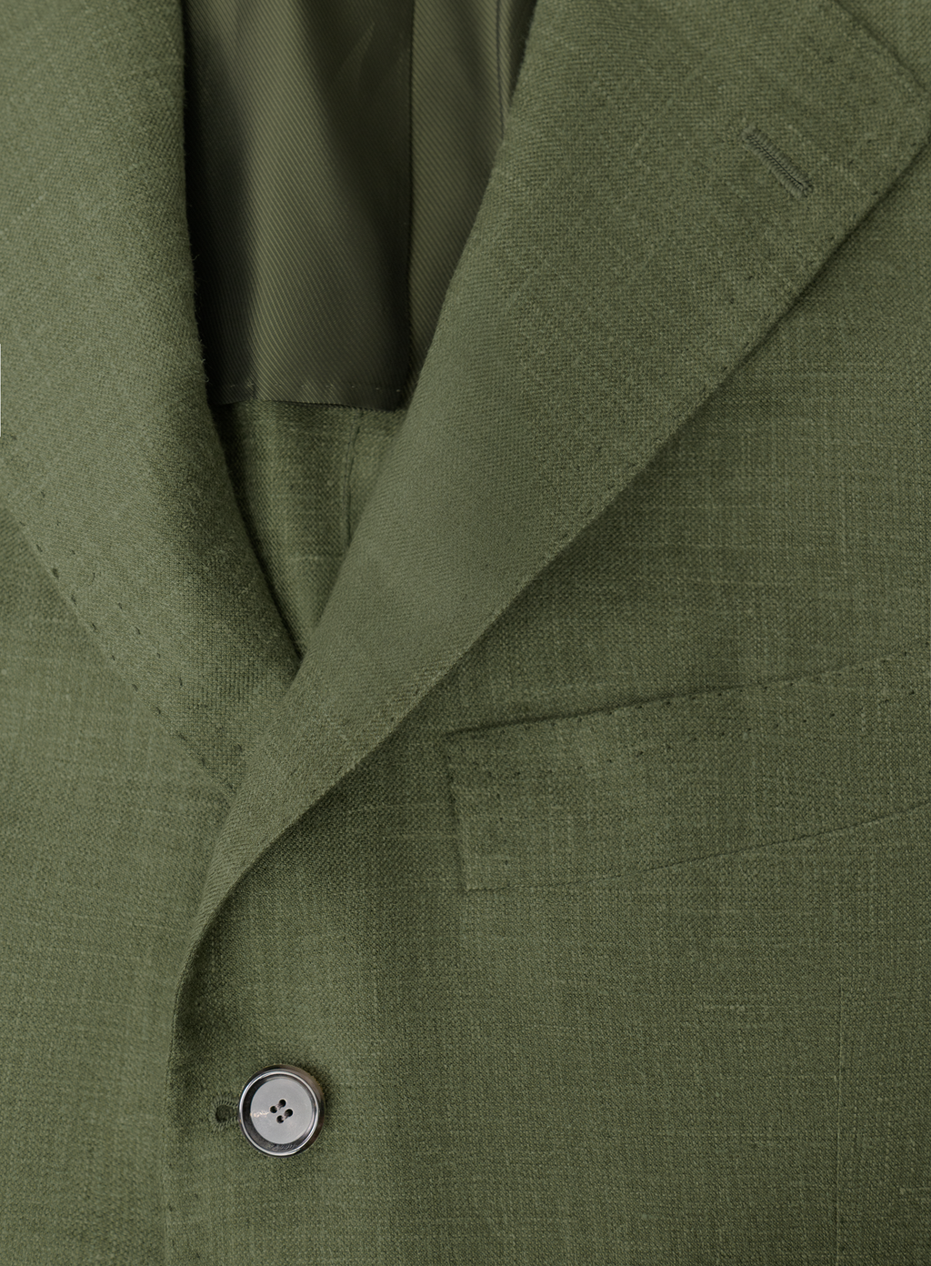 Colbert van cashmere, zijde en linnen | Groen