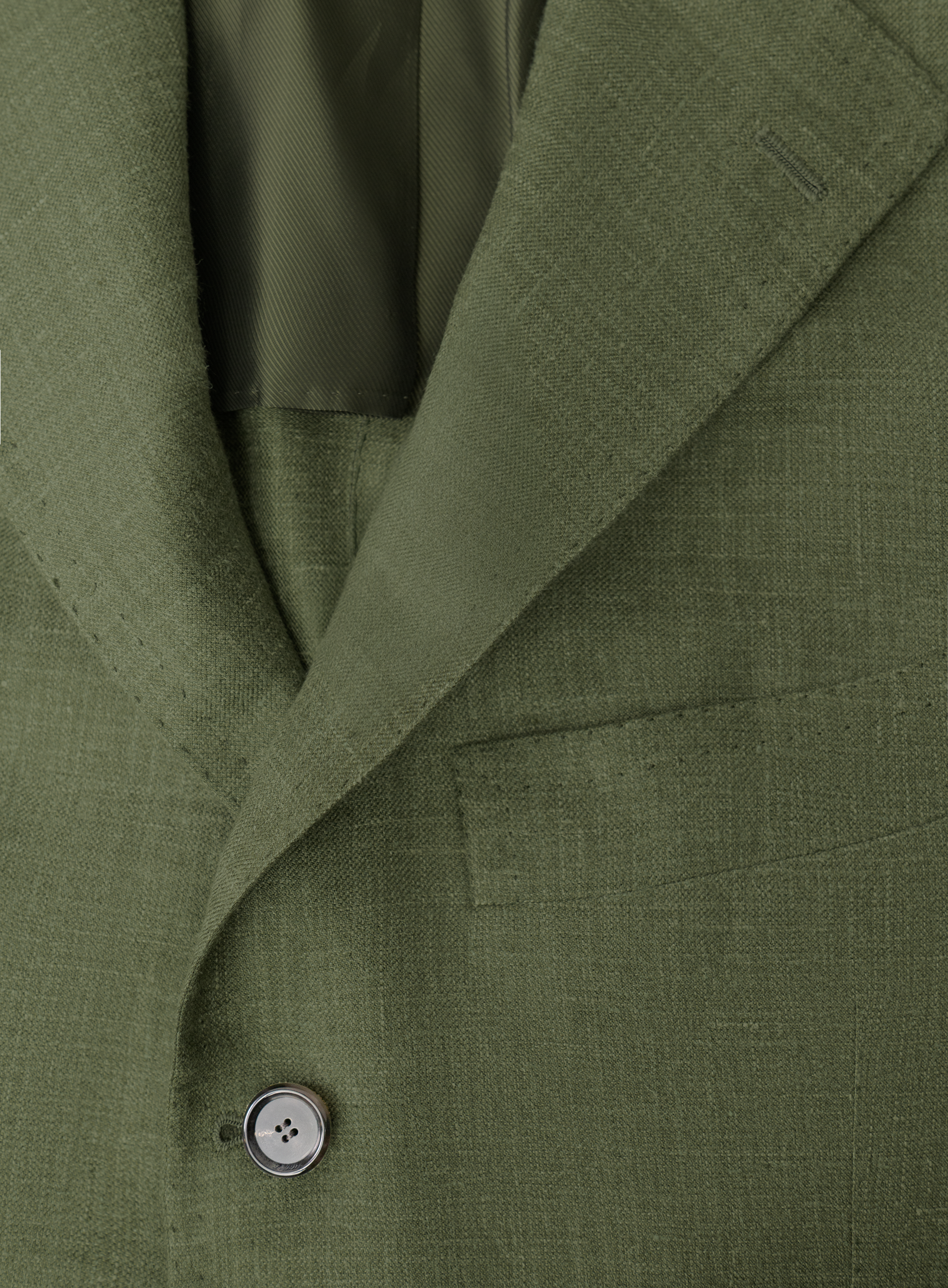 Colbert van cashmere, zijde en linnen | Groen