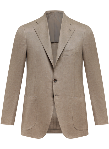 Handgemaakt jasje van cashmere | TAUPE
