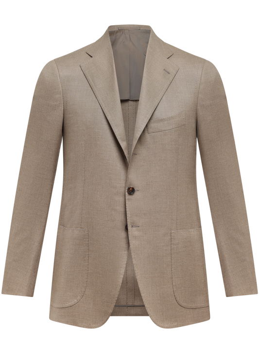 Handgemaakt jasje van cashmere | TAUPE