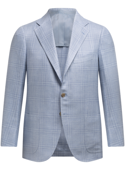 Handgemaakt jasje van cashmere, zijde en linnen | L.Blauw