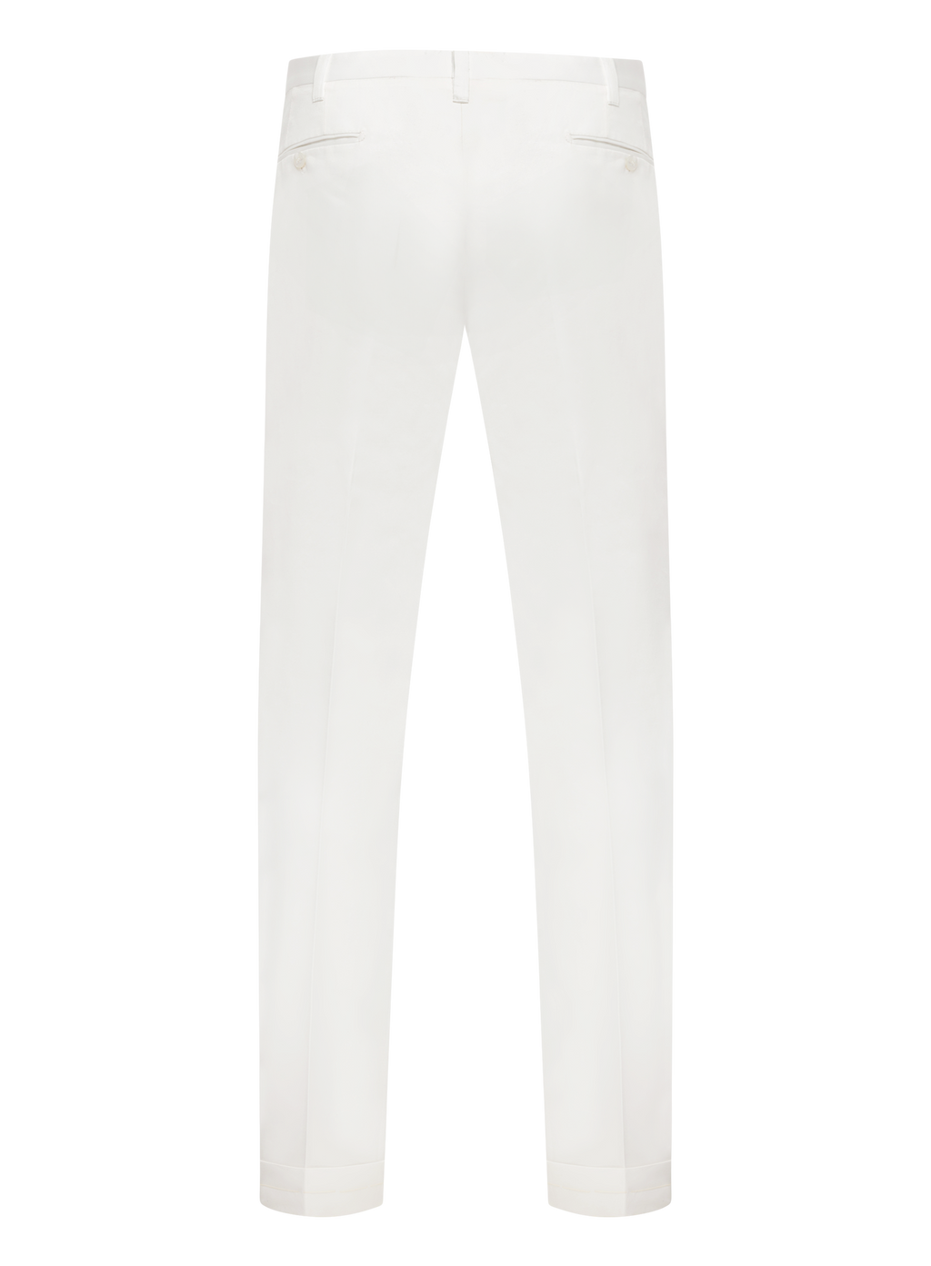 Handgemaakte pantalon van katoen | Wit