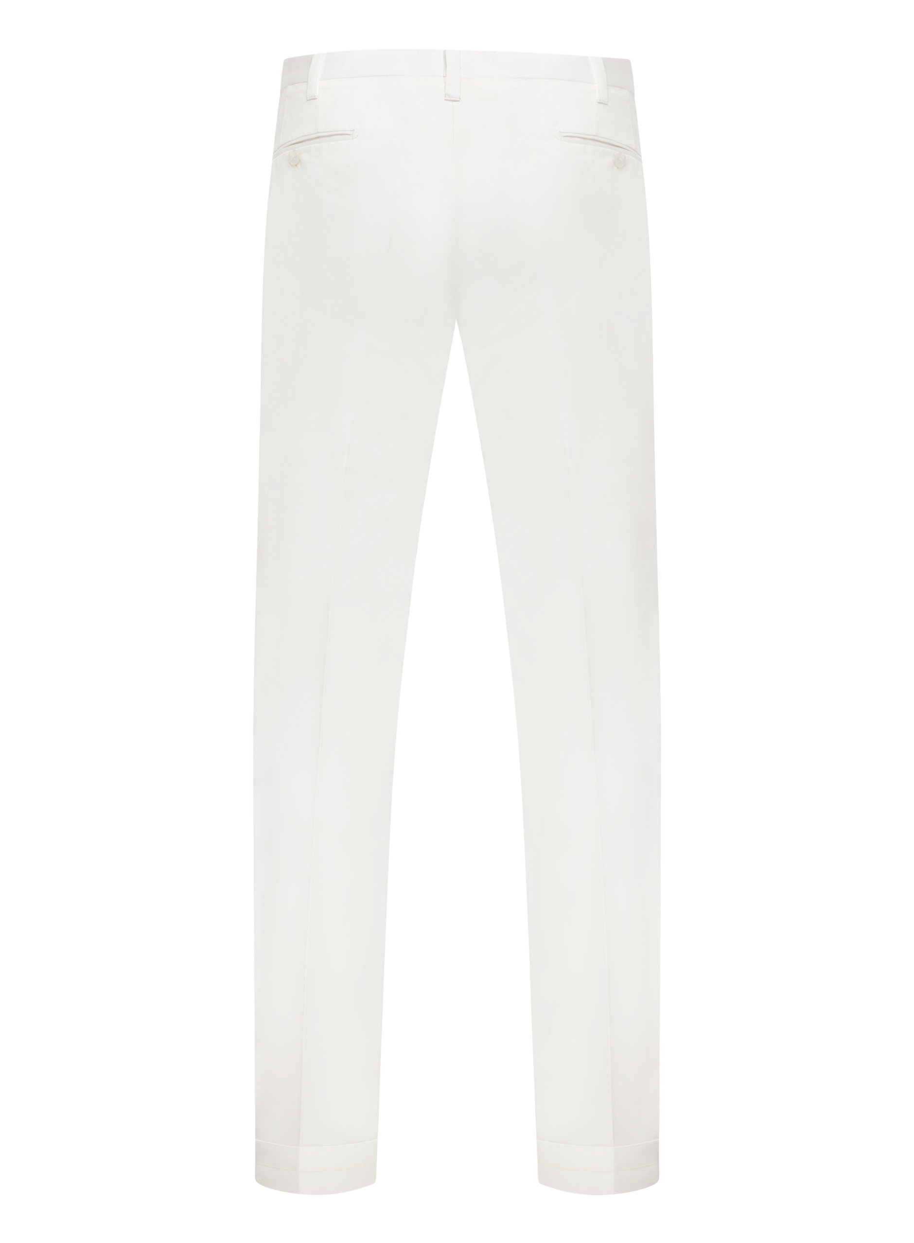Handgemaakte pantalon van katoen | Wit