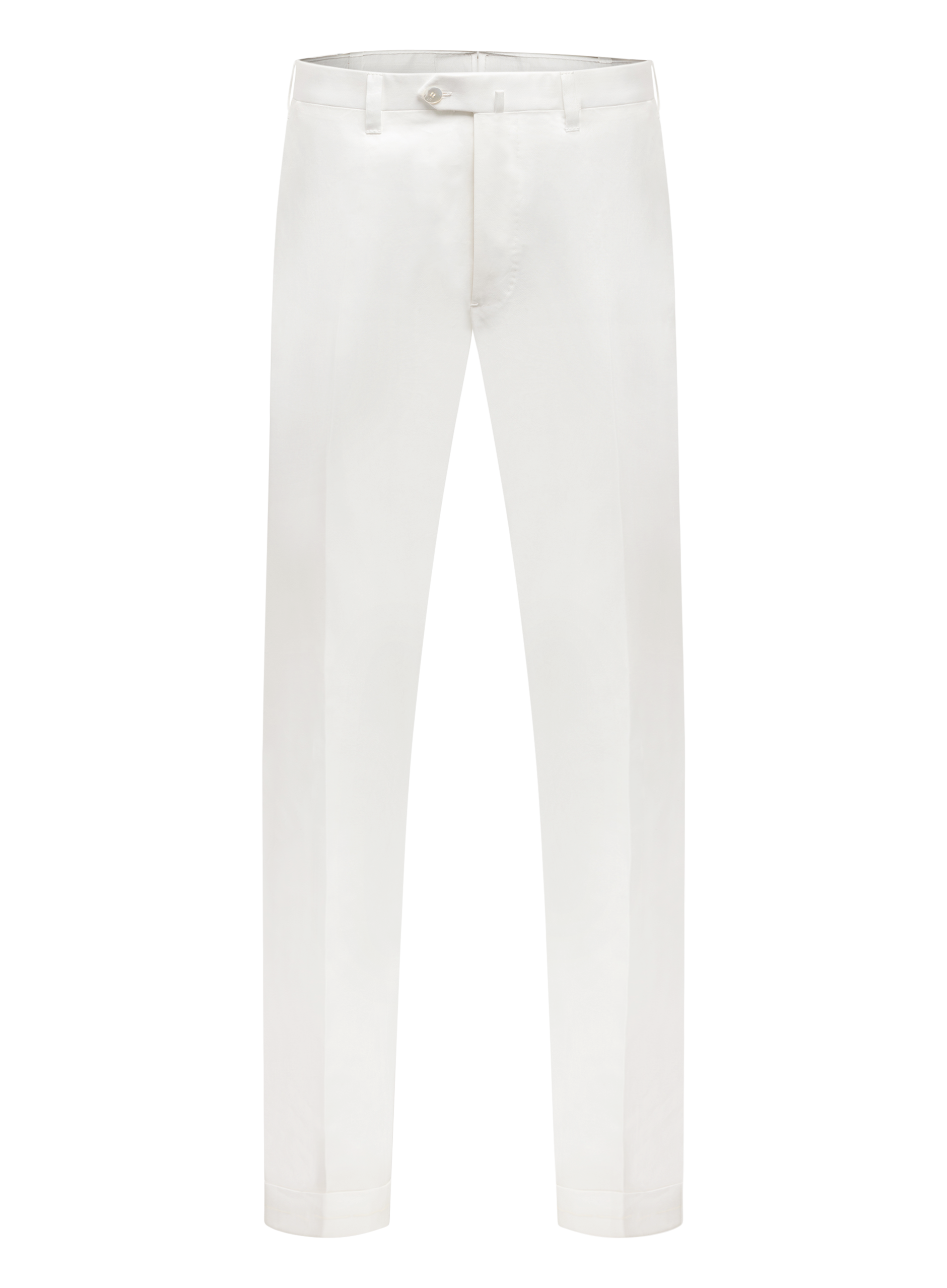 Handgemaakte pantalon van katoen | Wit