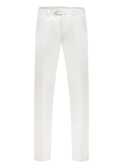 Pantalon van katoen | Wit
