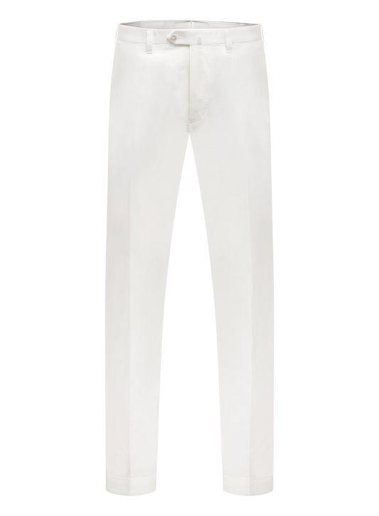 Pantalon van katoen | Wit