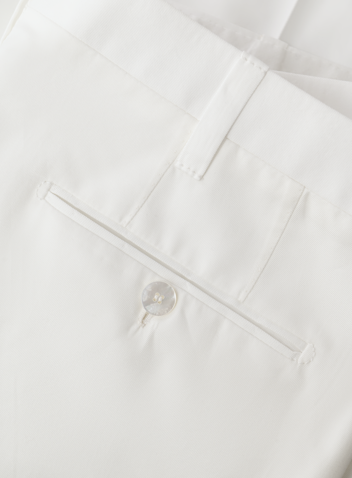 Pantalon van katoen | Wit