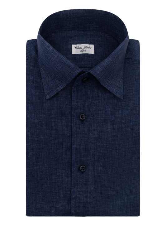 Linnen shirt | FULL_WIDTH | Blue Denim