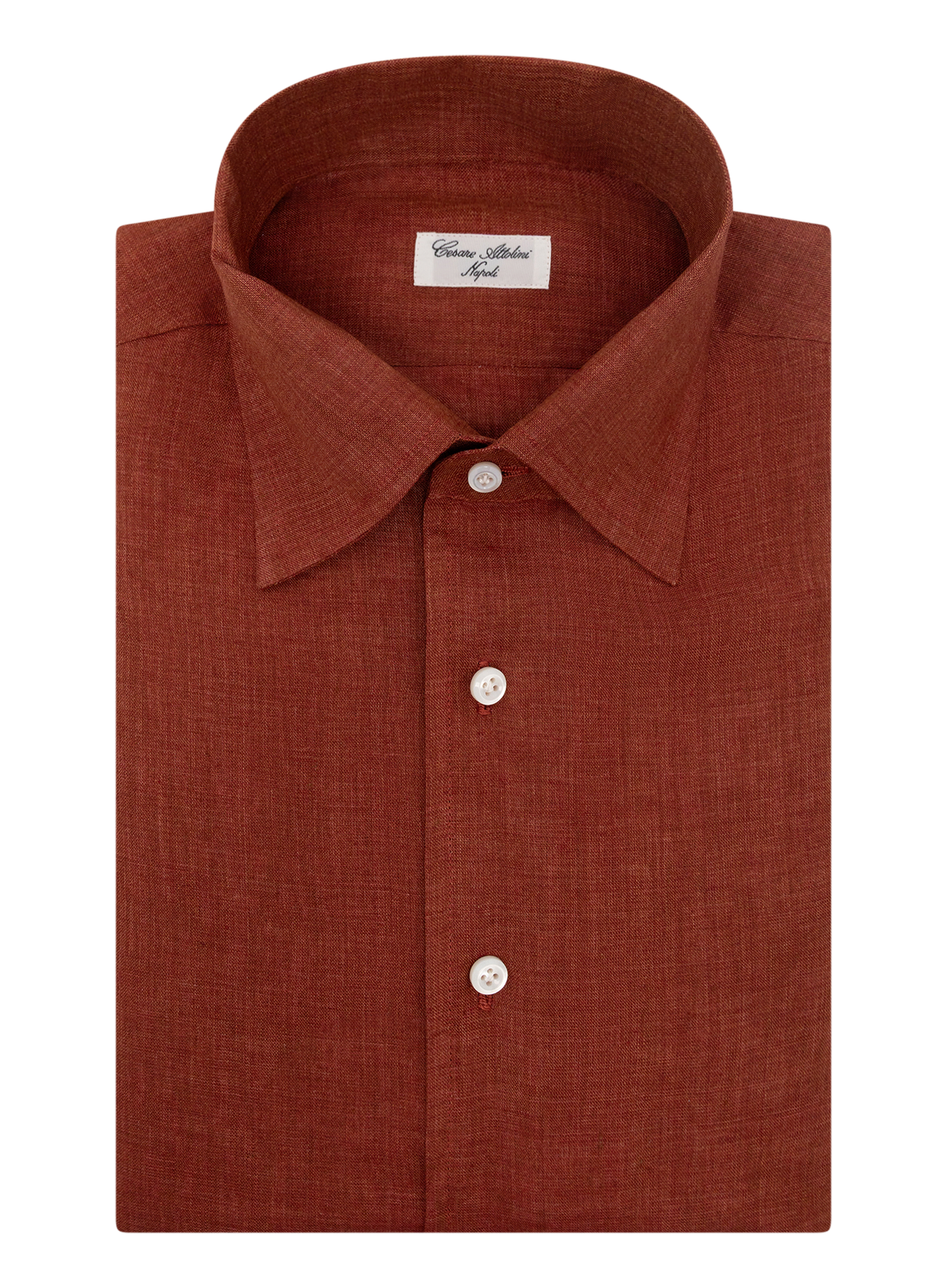 Linnen shirt | FULL_WIDTH | Roest