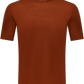 Cashmere-zijde T-shirt | Roest