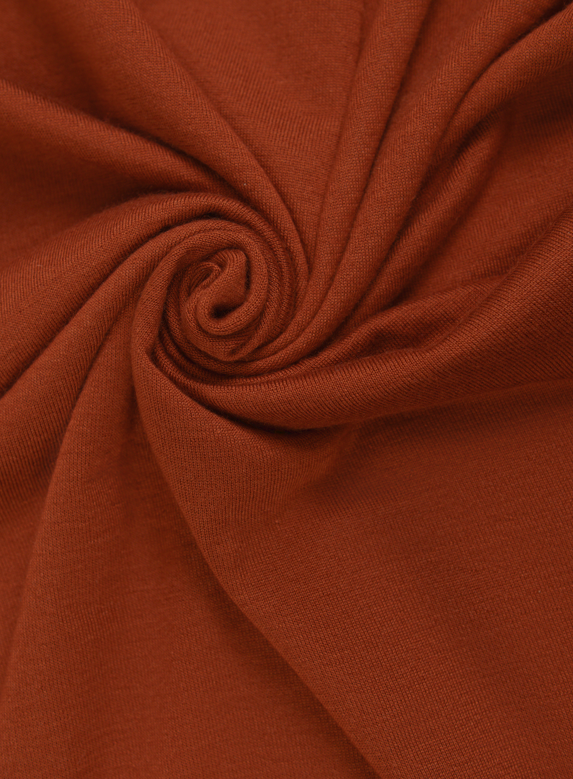 T-shirt van cashmere en zijde | FULL_WIDTH | Roest
