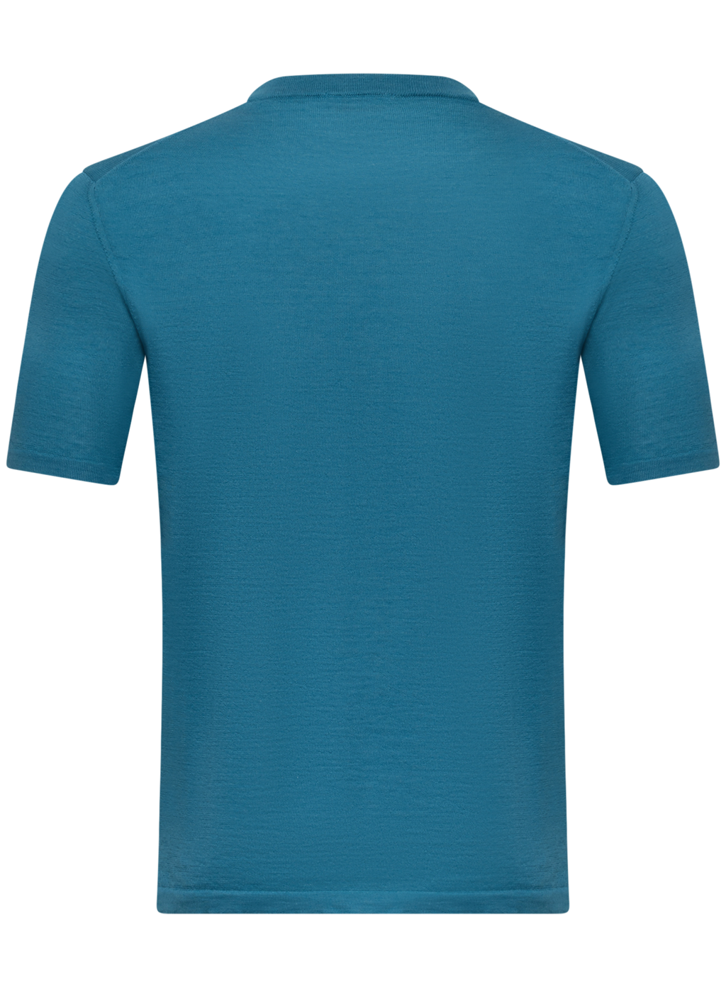 T-shirt van cashmere en zijde | Turqoise