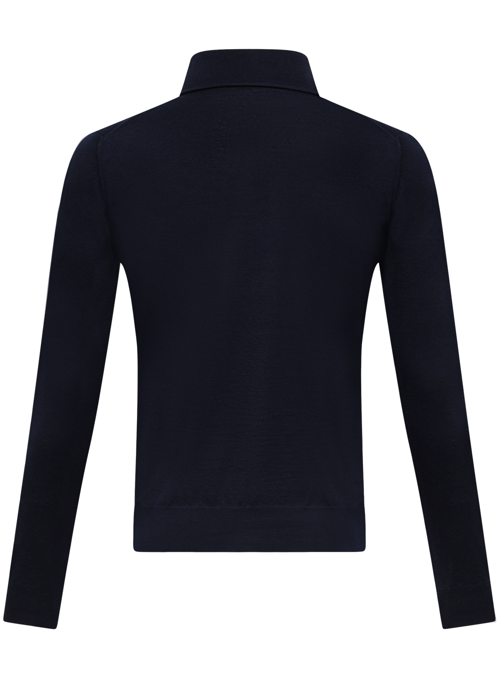 Poloshirt van cashmere en zijde | BLUE NAVY