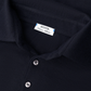 Cashmere-zijde polo | BLUE NAVY