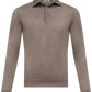 Cashmere-zijde polo | TAUPE