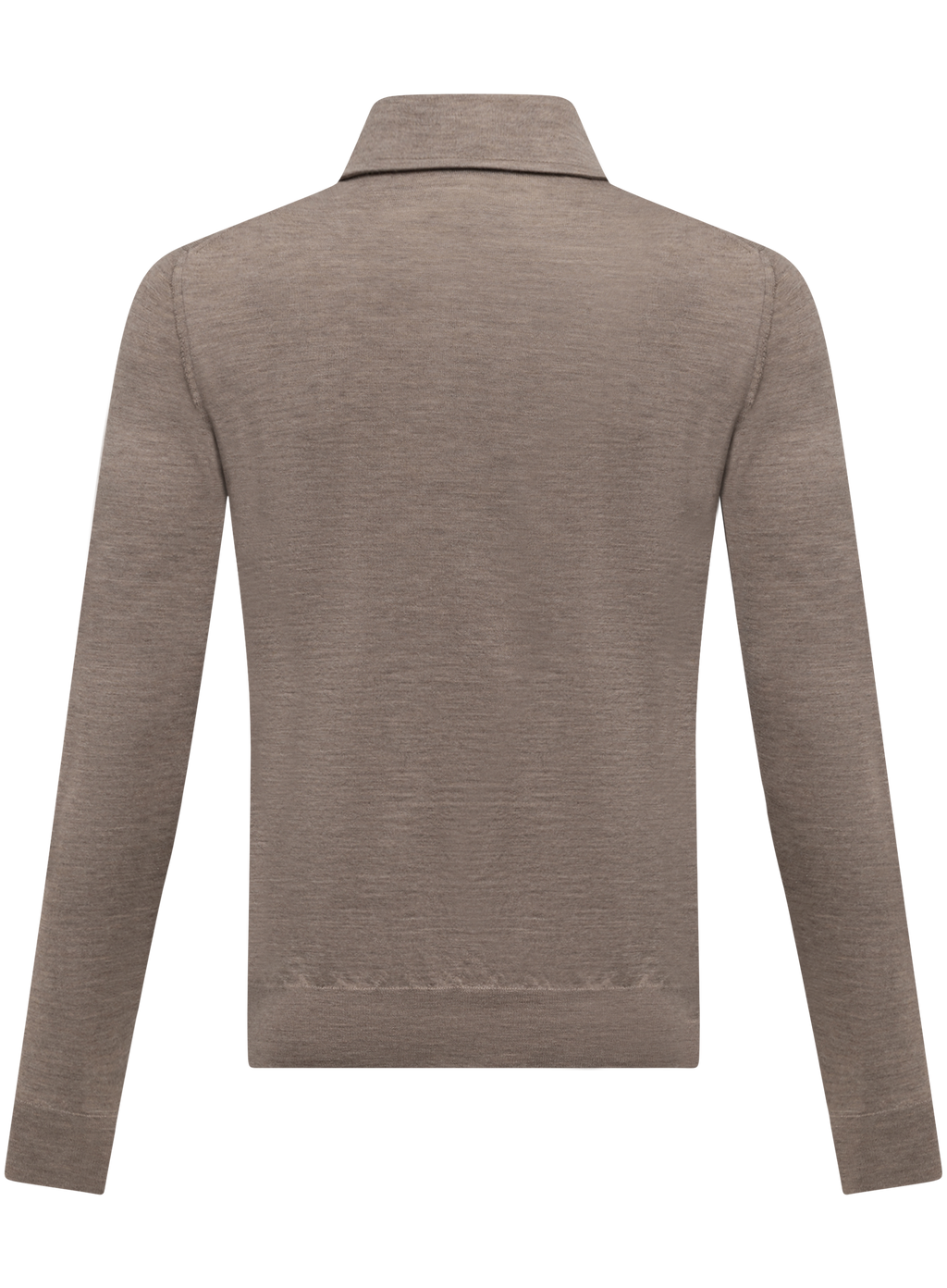Poloshirt van cashmere en zijde | TAUPE