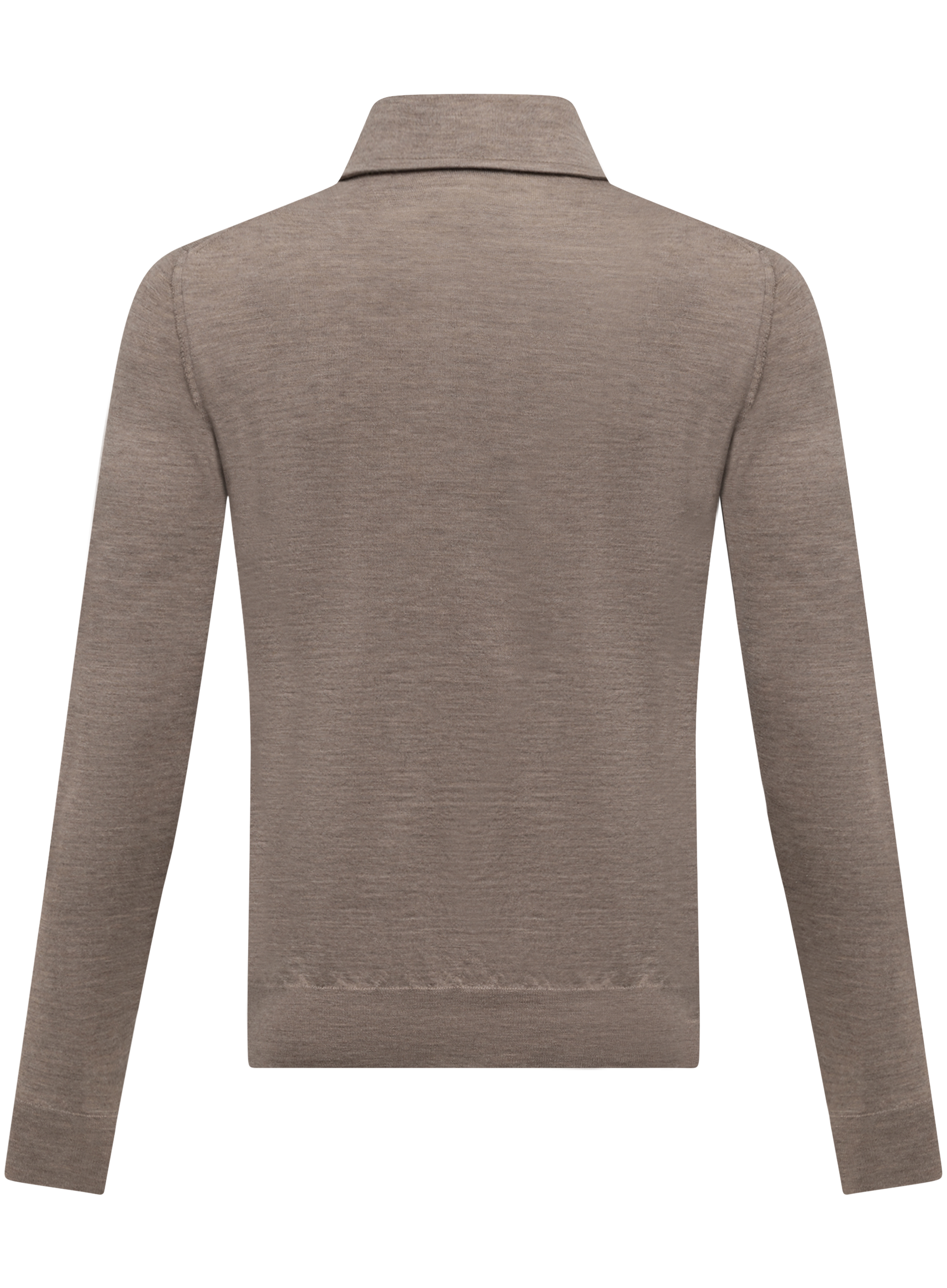 Poloshirt van cashmere en zijde | TAUPE