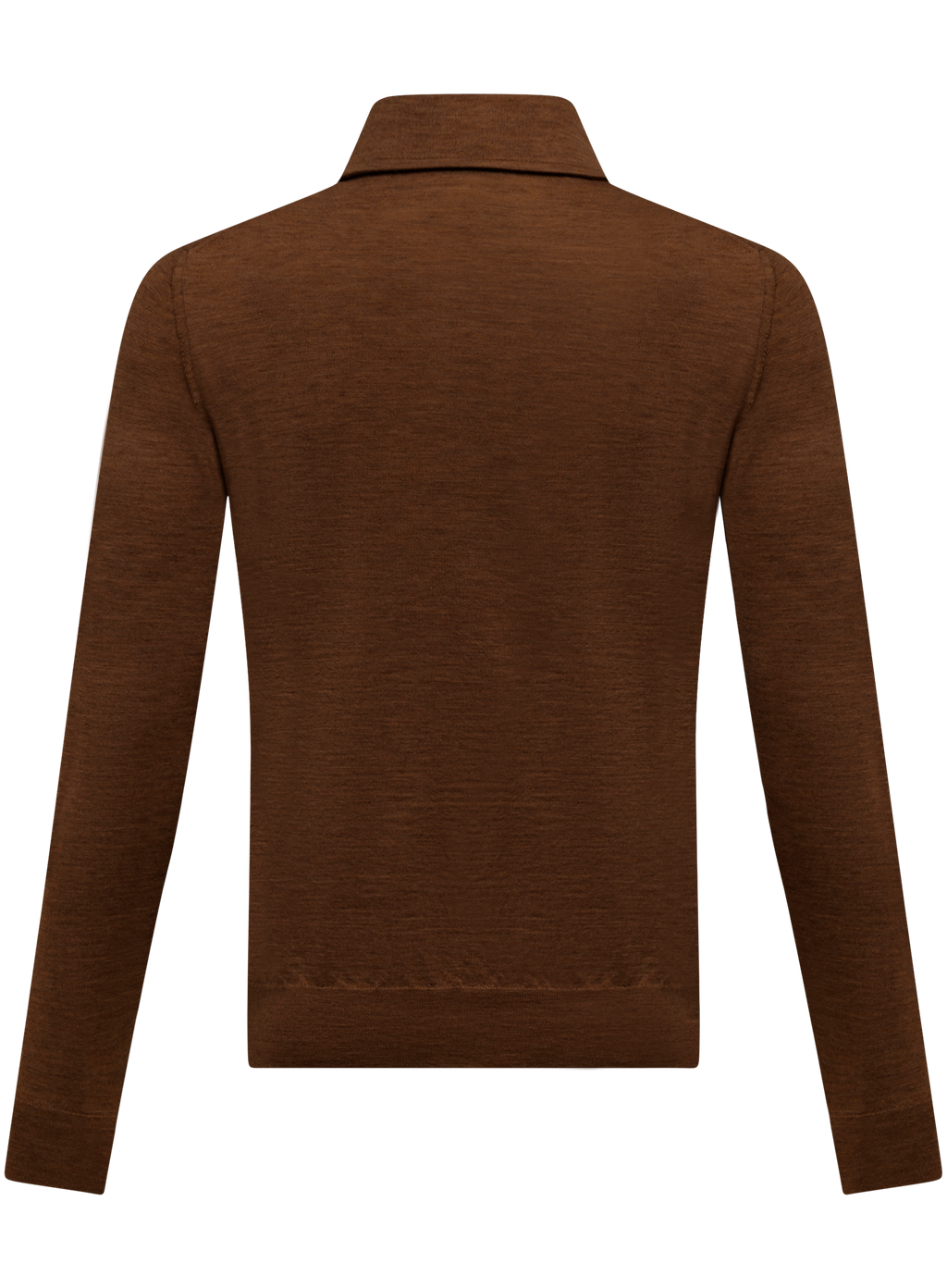 Poloshirt van cashmere en zijde | Bruin