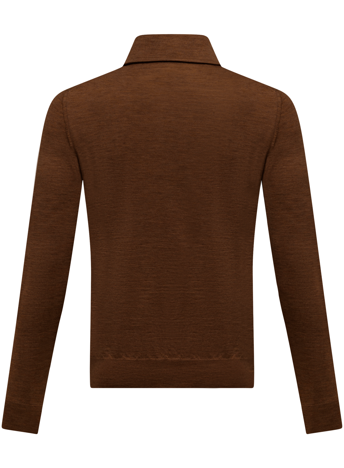 Cashmere-zijde polo | Bruin