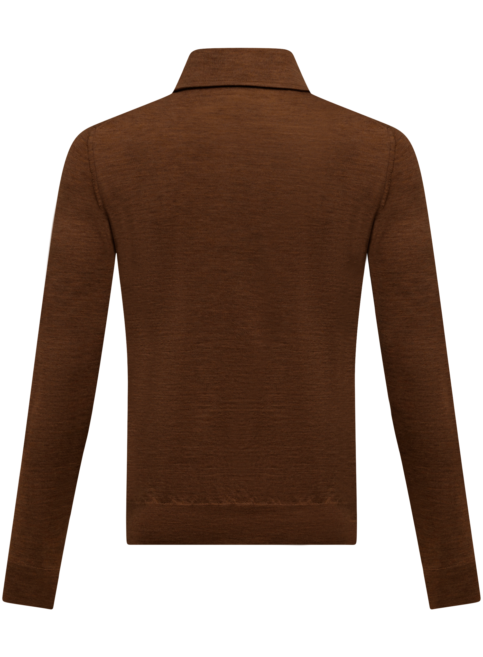 Poloshirt van cashmere en zijde | Bruin