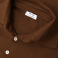 Cashmere-zijde polo | Bruin