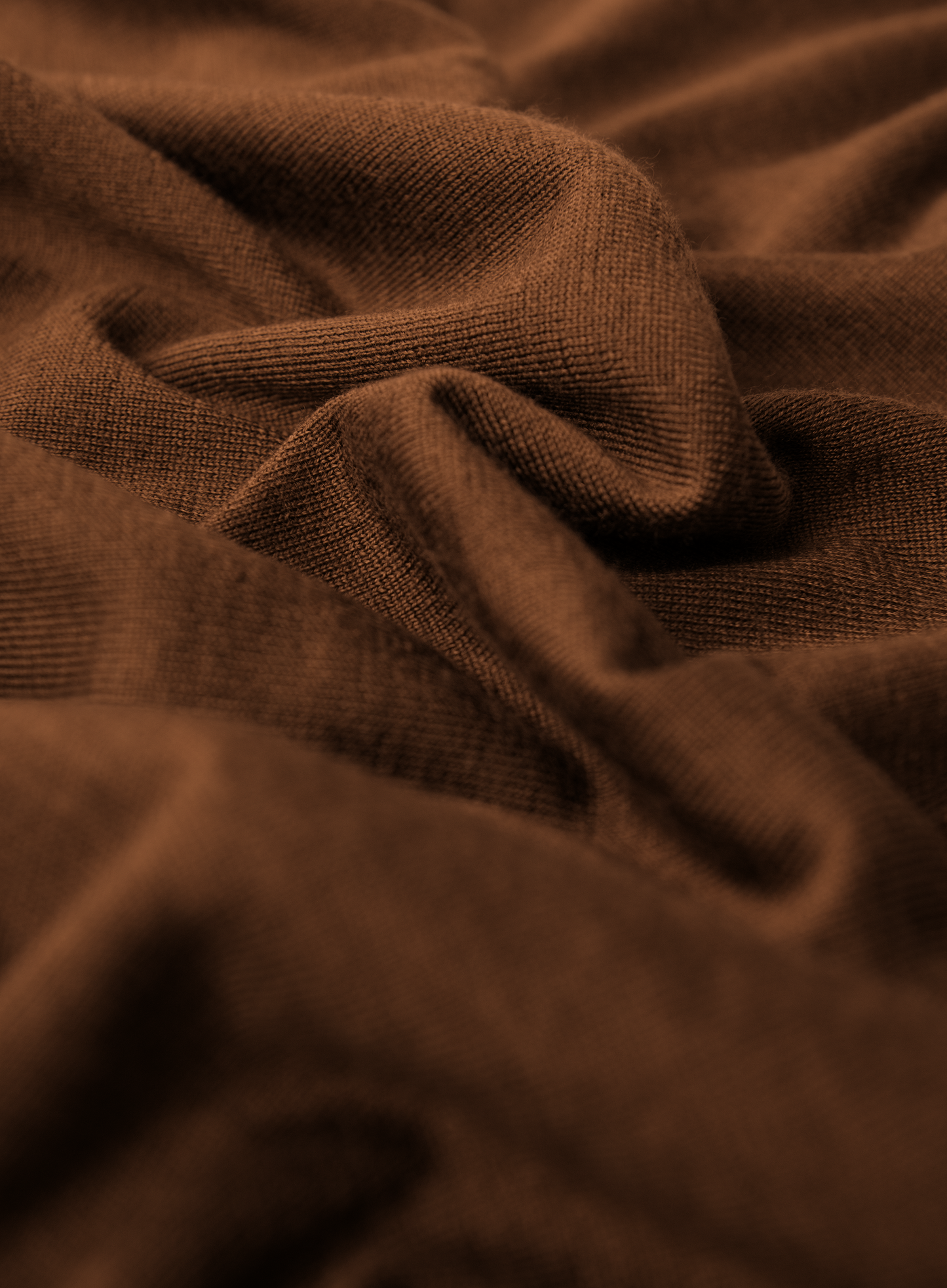 Cashmere-zijde polo | Bruin