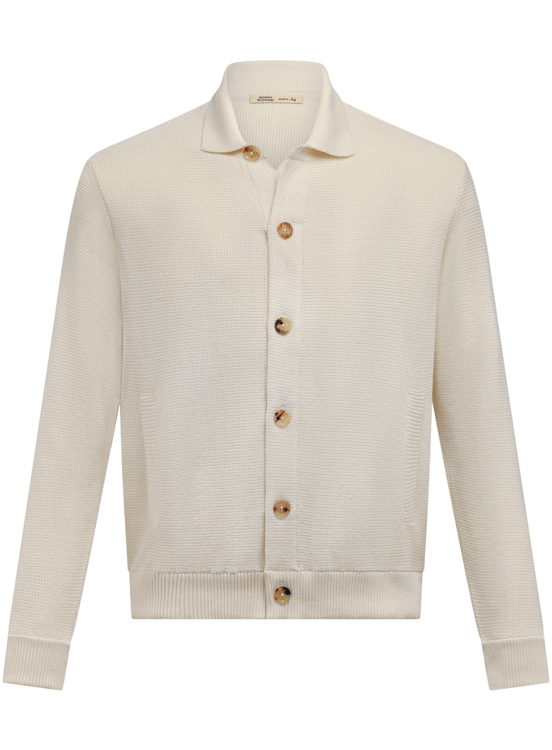 Overshirt van zijde en katoen