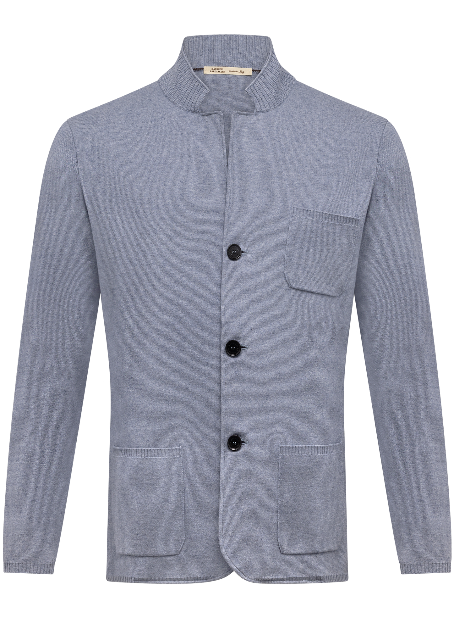 Overshirt van katoen en cashmere | L.Blauw
