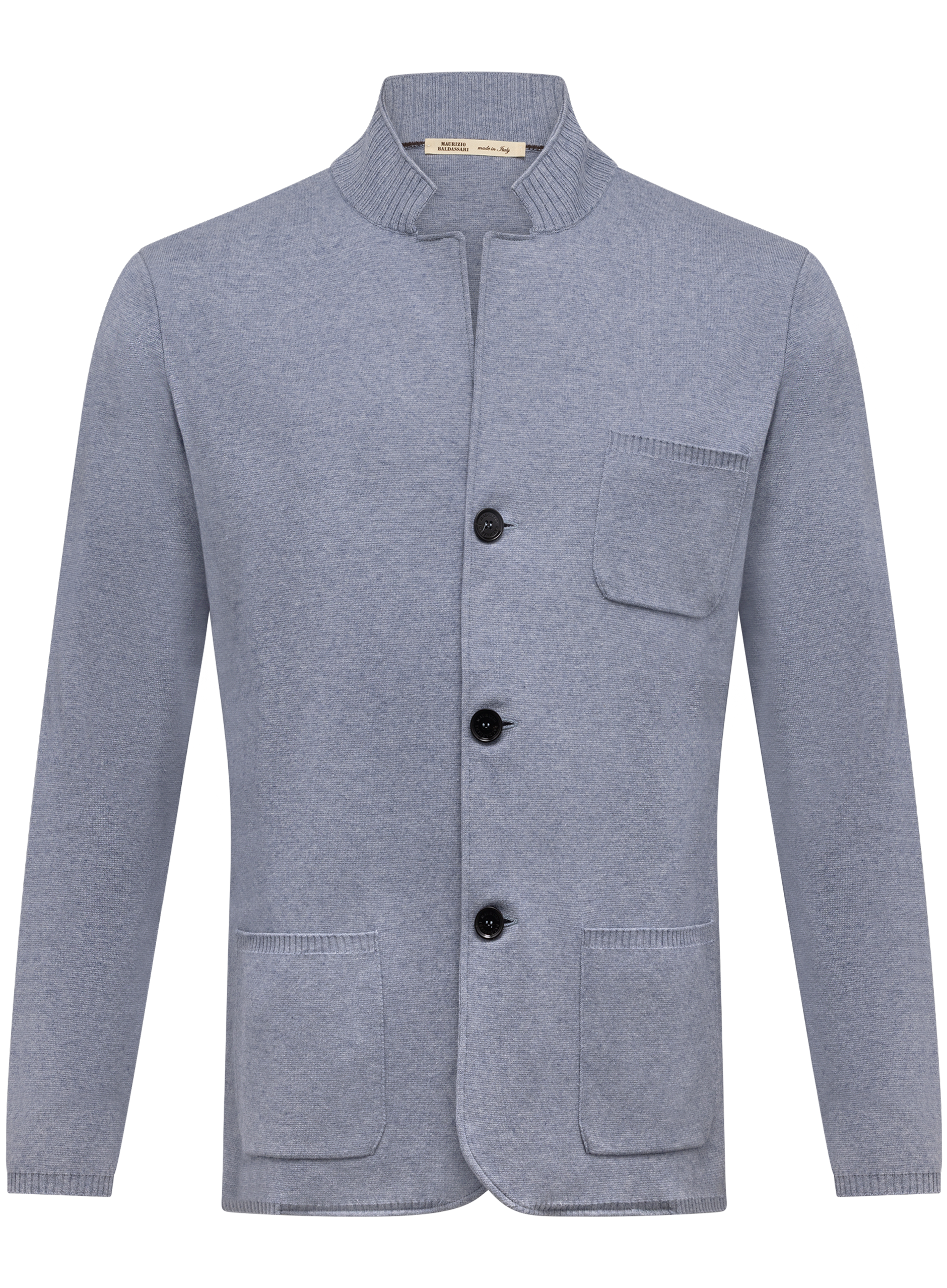 Overshirt van katoen en cashmere | L.Blauw