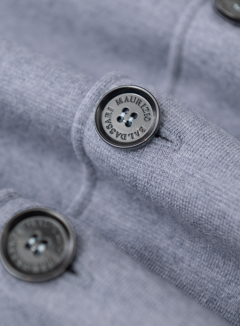 Overshirt van katoen en cashmere