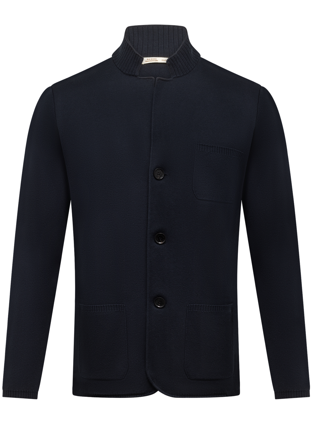 Overshirt van katoen en cashmere | BLUE NAVY