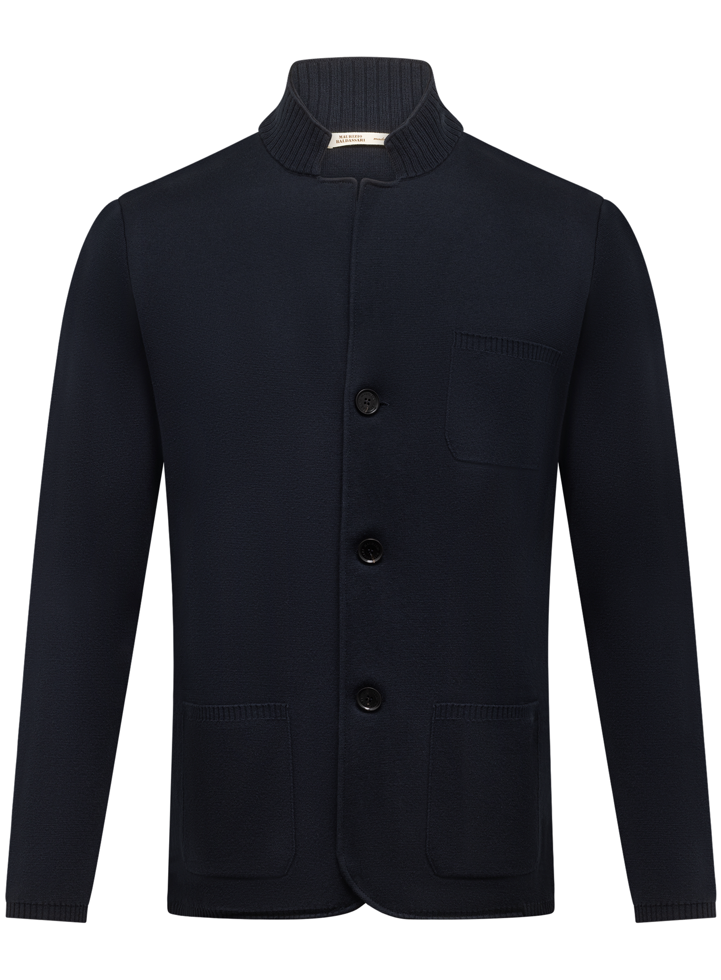 Overshirt van katoen en cashmere | BLUE NAVY