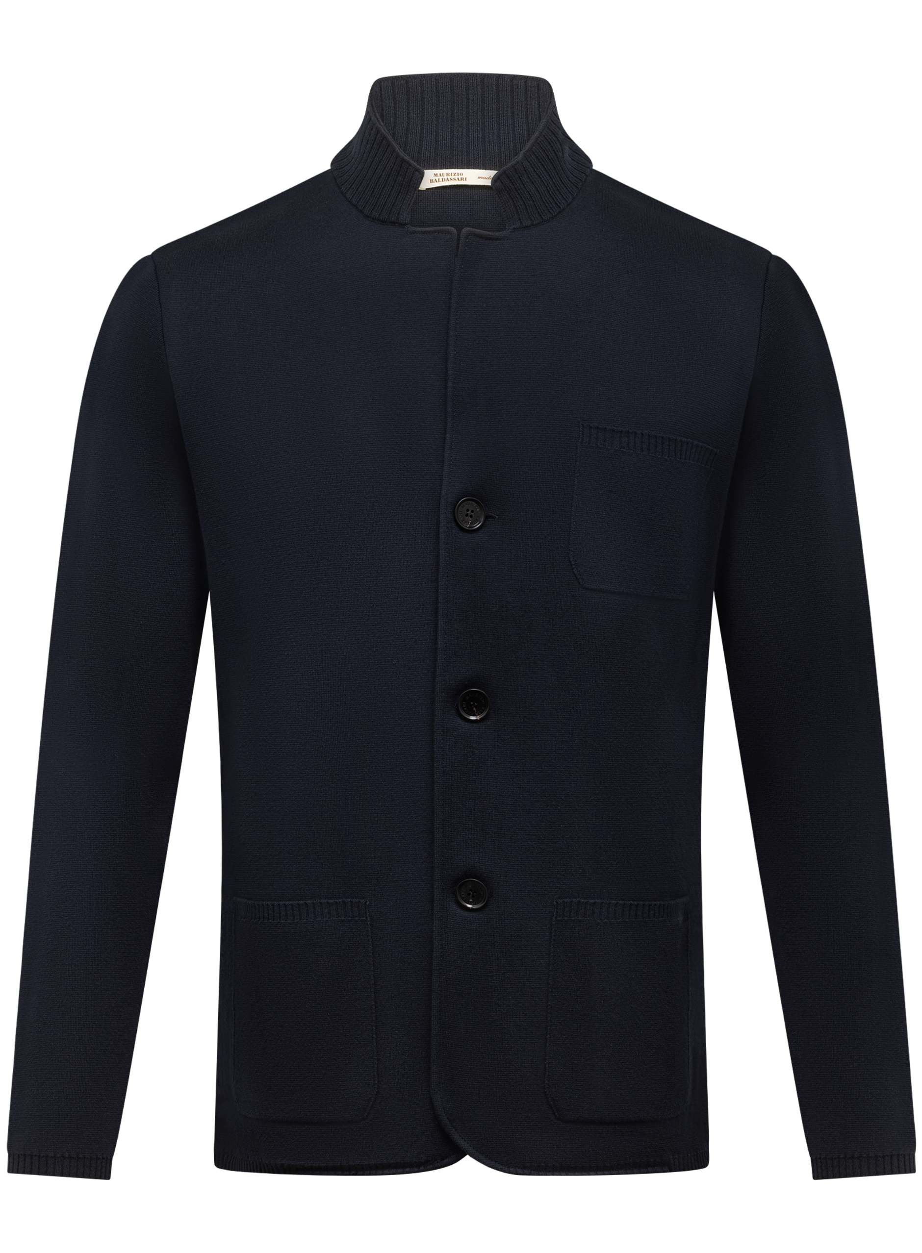 Overshirt van katoen en cashmere | BLUE NAVY