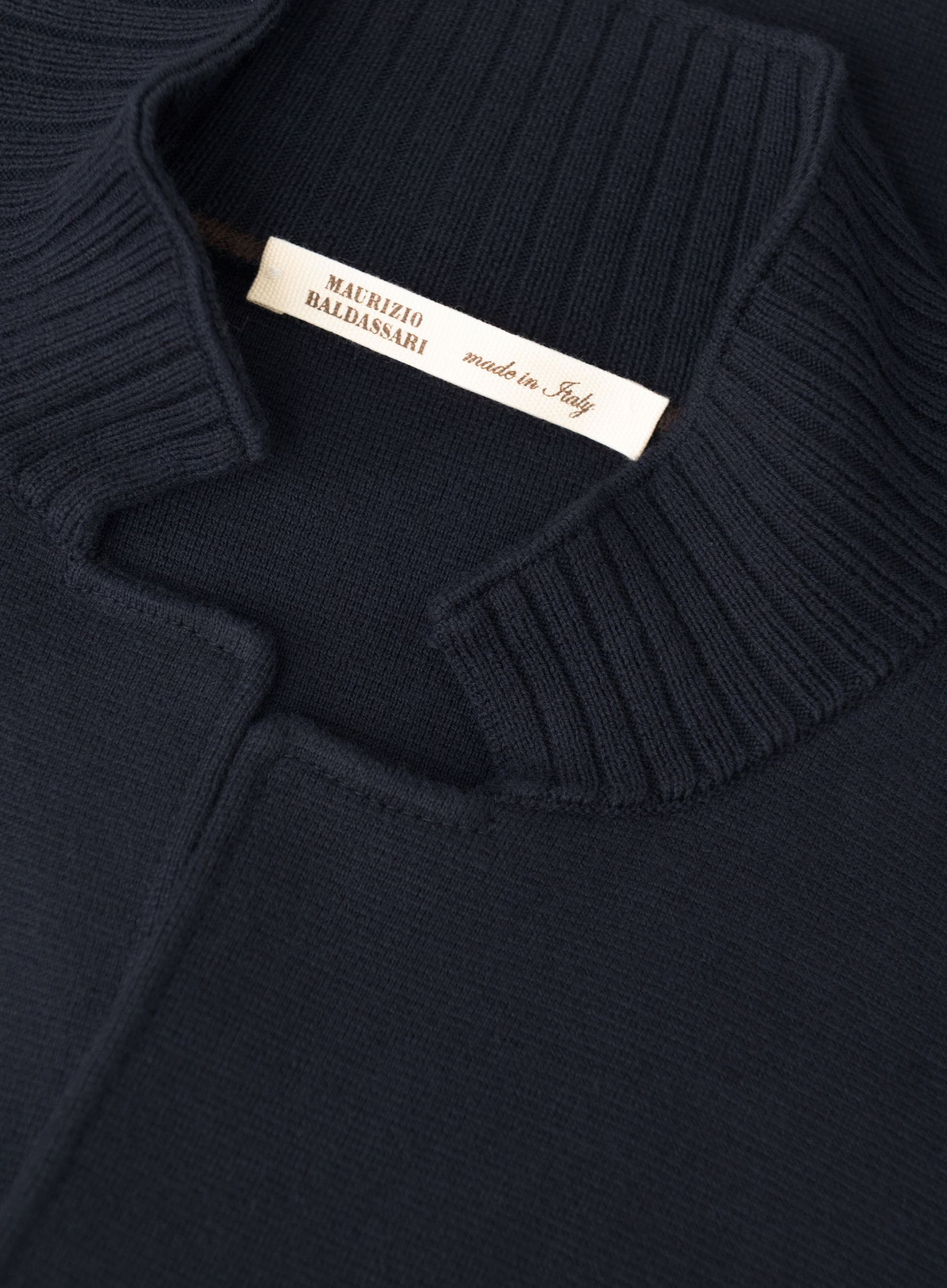 Overshirt van katoen en cashmere | FULL_WIDTH | BLUE NAVY